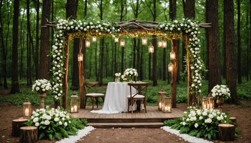 mariage en extérieur personnalisé